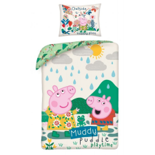 Javoli Peppa malac Muddy ágyneműhuzat 140×200cm, 70×90 cm lakástextília