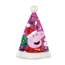 Javoli Peppa malac Pink mikulás sapka 37 cm party kellék