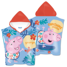 Javoli Peppa malac Skateboard strand törölköző poncsó 55x110cm (Fast Dry) lakástextília