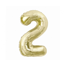 Javoli Pezsgőszínű B&C Champagne 2-es szám fólia lufi 85 cm party kellék