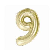 Javoli Pezsgőszínű B&C Champagne 9-es szám fólia lufi 85 cm party kellék
