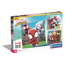 Javoli Pókember Spidey 3x48 db-os puzzle Clementoni puzzle, kirakós