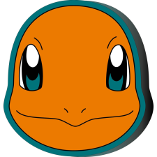 Javoli Pokémon Charmander formapárna, díszpárna 40 cm Velúr lakástextília