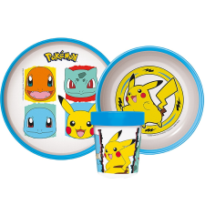 Javoli Pokémon csúszásmentes étkészlet, micro műanyag szett babaétkészlet