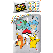Javoli Pokémon Rule! ágyneműhuzat 140×200cm, 70×90 cm microfibre lakástextília