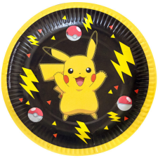 Javoli Pokémon Yellow Thunder papírtányér 8 db-os 18 cm party kellék
