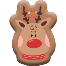 Javoli Rénszarvas Brown Karácsony formapárna, díszpárna lakástextília