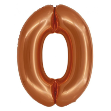 Javoli Réz 0-ás Copper szám fólia lufi 76 cm party kellék