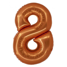 Javoli Réz 8-as Copper szám fólia lufi 76 cm party kellék