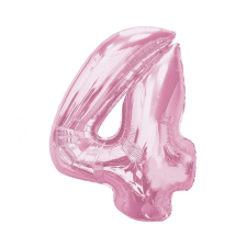 Javoli Rózsaszín 4-es Light Pink szám fólia lufi 92 cm party kellék