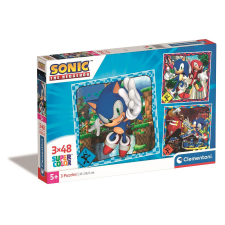 Javoli Sonic a sündisznó Doctor Eggman 3x48 db-os puzzle Clementoni puzzle, kirakós