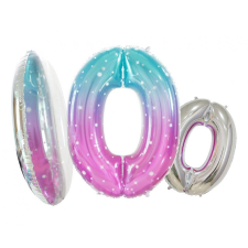 Javoli Space, Űr 0-ás szám fólia lufi 78 cm party kellék