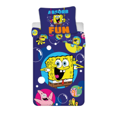Javoli SpongyaBob Fun gyerek, ovis ágyneműhuzat 100×135cm, 40×60 cm lakástextília