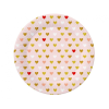 Javoli Szerelem XOXO Pink papírtányér 6 db-os 18 cm