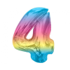 Javoli Színes 4-es Rainbow szám fólia lufi 92 cm