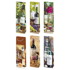 Javoli Színes Bottles papír italtáska 12x40x9 cm party kellék