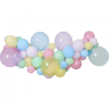 Javoli Színes Pastel léggömb, lufi girland szett 65 db-os party kellék