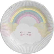 Javoli Szivárvány és Felhő Rainbow and Cloud papírtányér 8 db-os 23 cm party kellék