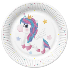 Javoli Unikornis Magical papírtányér 8 db-os 22,7 cm party kellék