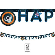 Javoli Űr Happy Birthday Rocket Space felirat FSC 2 m party kellék