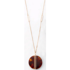 Javoli Victoria Rose gold színű barna mintás nyaklánc nyaklánc