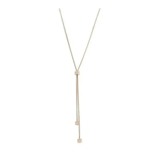 Javoli Victoria Rose gold színű fehér köves kocka nyaklánc nyaklánc