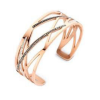 Javoli Victoria Rose gold színű fekete, fehér köves karkötő