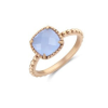Javoli Victoria Rose gold színű kék köves gyűrű