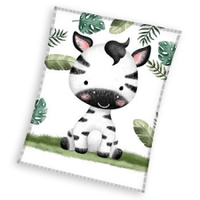 Javoli Zebra Leafy coral fleece polár takaró 110x140cm lakástextília