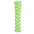 Javoli Zöld Green Stripes rugalmas papír szívószál 12 db-os