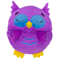 JayPlay Happy Nappers: Lila bagoly párna hálózsák 137 cm plüssfigura