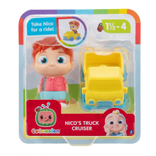 Jazwares Cocomelon figura készlet JJ és barátai járműben - Nico játékfigura