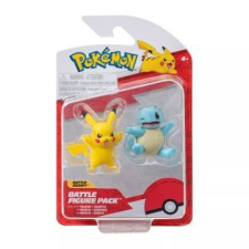 Jazwares Pokémon: 2 db-os figura csomag - Squirtle, Pikachu játékfigura