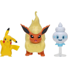 Jazwares Pokémon figurky- Pikachu, Vanillite, Flareon játékfigura