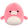 Jazwares Squishmallows 13 cm - Morlai a korall színű lamantin fehér hassal, SQCR06724