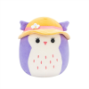 Jazwares Squishmallows - Holly, a lila bagoly kalapban 20 cm