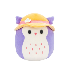 Jazwares Squishmallows - Holly, a lila bagoly kalapban 20 cm plüssfigura