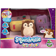 Jazwares Squishville mini plüss játékkészlet, konyhai készlet (Sqm0057D-1) plüssfigura