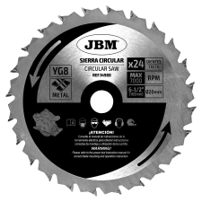 JBM Körfűrészlap 24T 165mm fém ref. 60007 (14988) fűrészlap