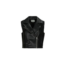 JDY Bőrkabátok  JDYNEWETTA FAUX LEATHER WAISTC. OTW SIE Fekete EU L női dzseki, kabát
