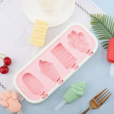  Jégkrém Készítő Szilikon Forma – Műanyag Kerettel és Fedéllel sütés és főzés