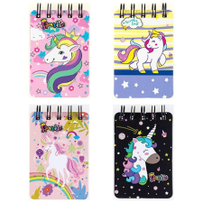  Jegyzettömb Centrum Unikornis, spirálos, 55 lapos, 105x70 mm füzet