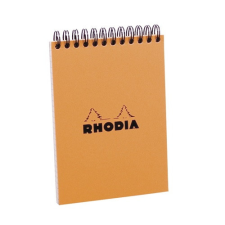  Jegyzettömb spirálos Clairefontaine Rhodia Orange A/5 80 lapos vonalas jegyzettömb