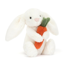 Jellycat plüss nyuszi répával - Bashful Carrot Bunny Little plüssfigura
