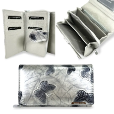  Jennifer Jones Női Bőr Pénztárca 5261-14 Ezüst Pillangó