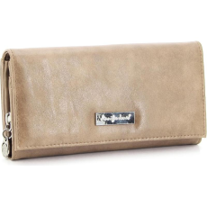  JENNIFER JONES NŐI PÉNZTÁRCA 1109-7 BEIGE – NAGY MÉRET – CIPZÁROS APRÓTARTÓVAL