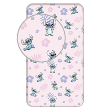 Jerry Fabrics Lilo és Stitch lepedő, rózsaszín, 90×200×25 cm lakástextília