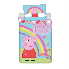 Jerry Fabrics  PEP016 Ágyneműhuzat - Peppa malac, 140×200 + 70×90 cm (01218-PEPPAPIG16A) lakástextília