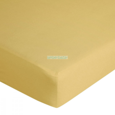 Jersey pamut gumis lepedő Mustársárga 160x200 cm +30 cm lakástextília