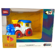 Jéték lendkerekes vonat 8x5 cm - fehér autópálya és játékautó